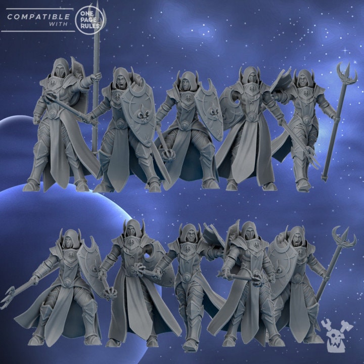 3d Printed Silver Guards Squad x10 by DakkaDakka Miniatures