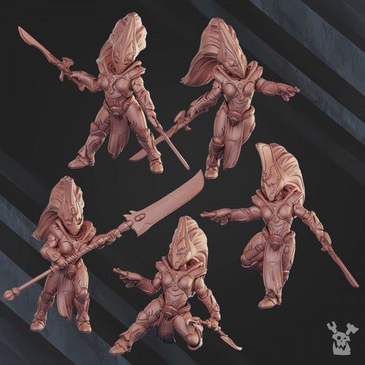 3d Printed Comet Screamers Squad x5 by DakkaDakka Miniatures