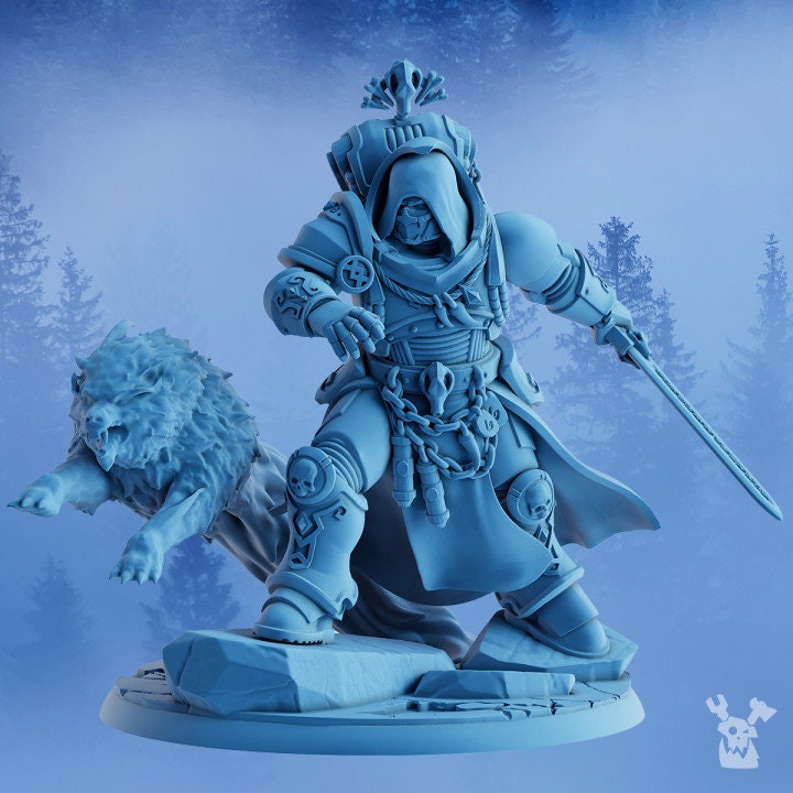 3d Printed Ölaf, the White Fang by DakkaDakka Miniatures