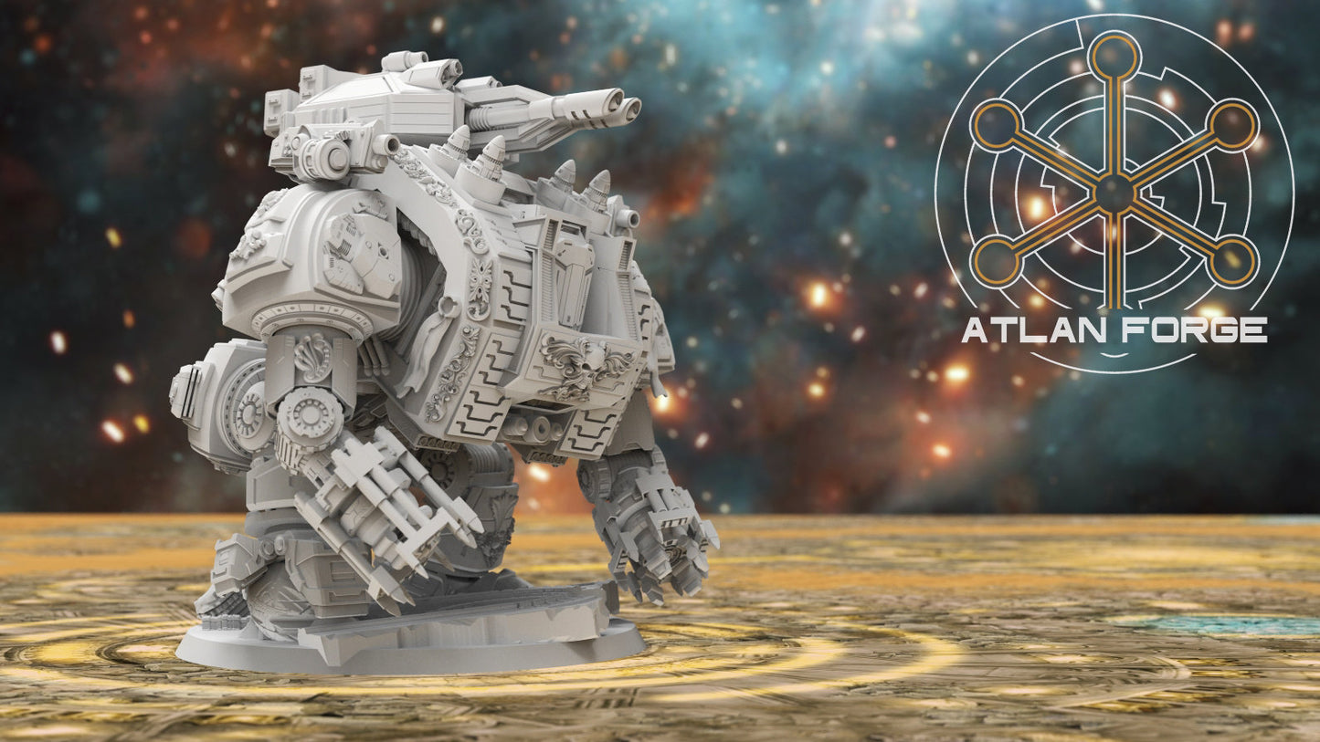 3d Printed Silverback Dreadnought by Atlan Forge Miniatures