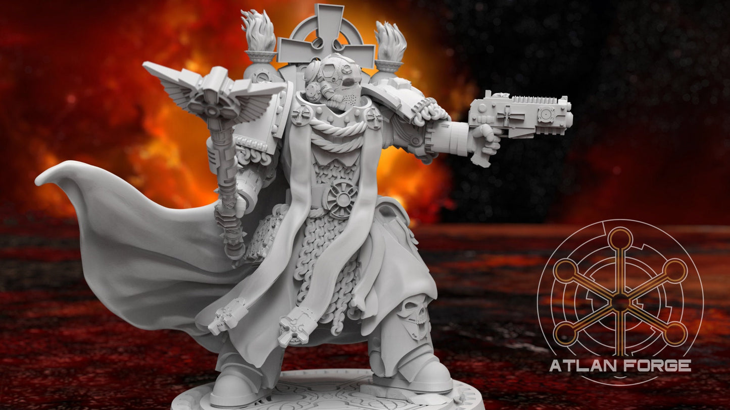 3d Printed Templar Inquisitor by Atlan Forge Miniatures