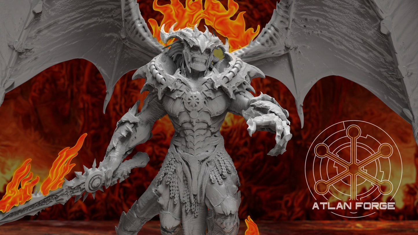 3d Printed Archdemon of Hades by Atlan Forge Miniatures