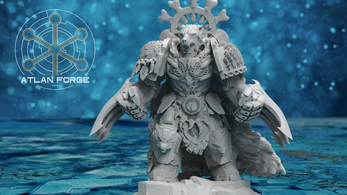 3d Printed Asgardian Aegis Captain by Atlan Forge Miniatures