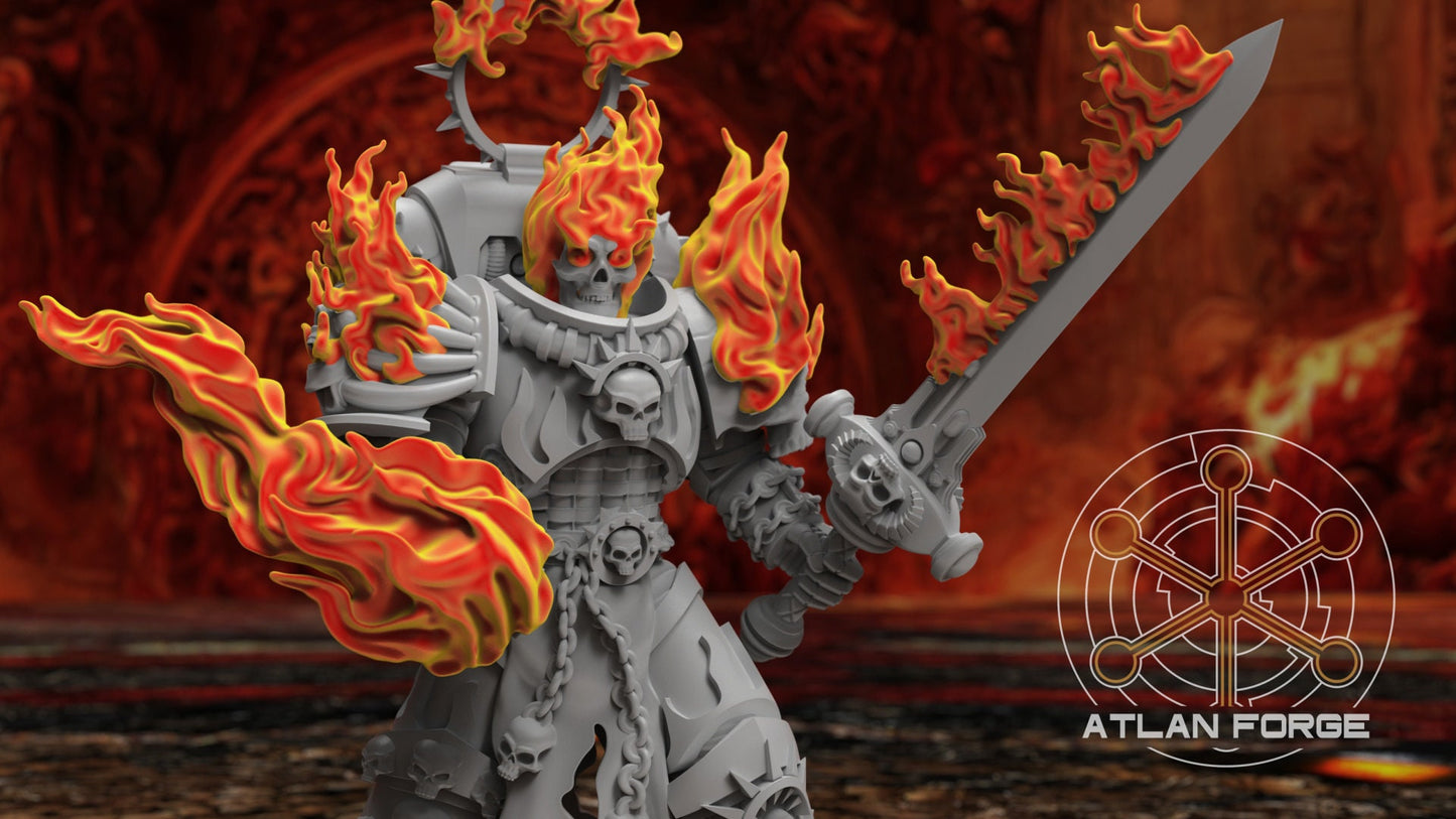 3d Printed Hades Burning Legion x5 by Atlan Forge Miniatures