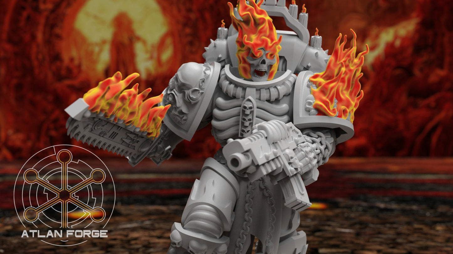 3d Printed Hades Burning Legion x5 by Atlan Forge Miniatures