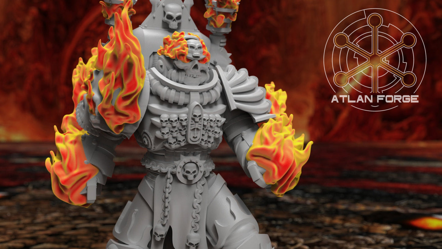 3d Printed Hades Burning Legion x5 by Atlan Forge Miniatures