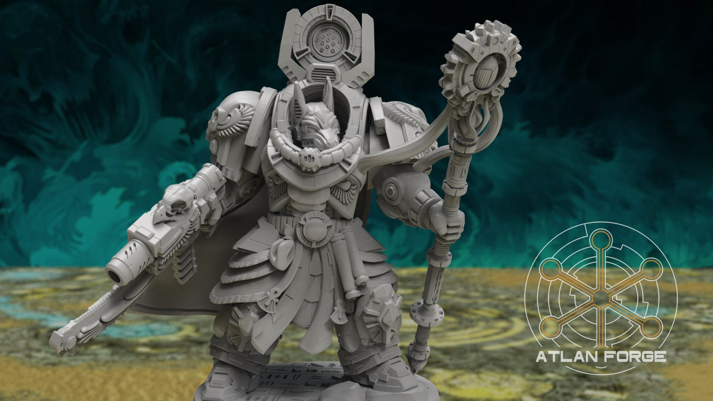 3d Printed Aegyptus Nehebkau Sorceror by Atlan Forge Miniatures