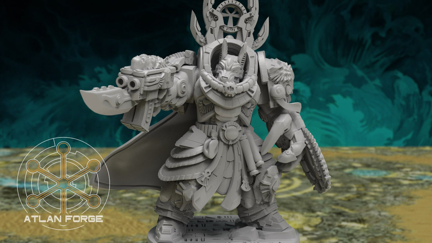 3d Printed Aegyptus Nehebkau Sorceror by Atlan Forge Miniatures