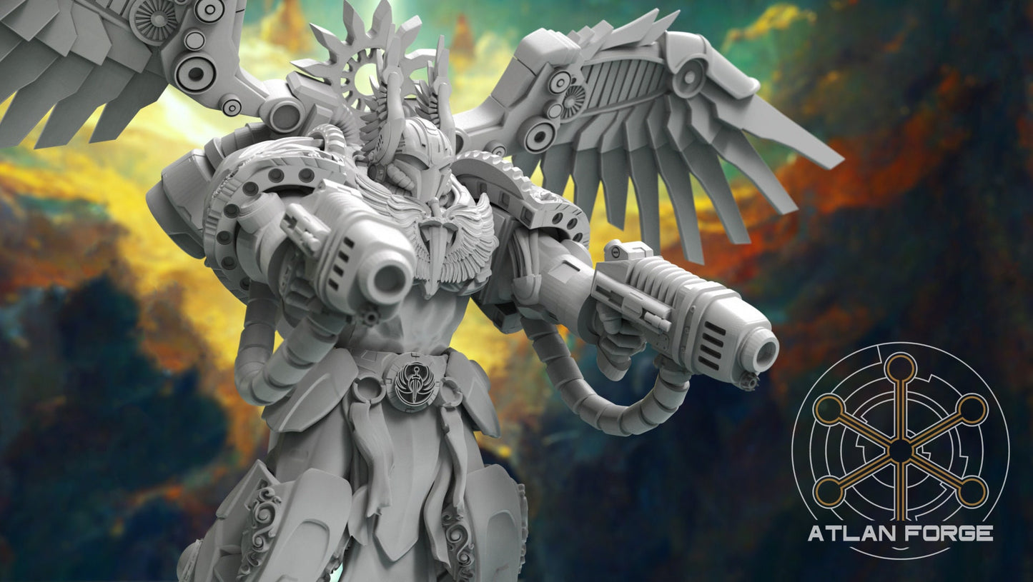 3d Printed Angelic Seraphim x5 by Atlan Forge Miniatures