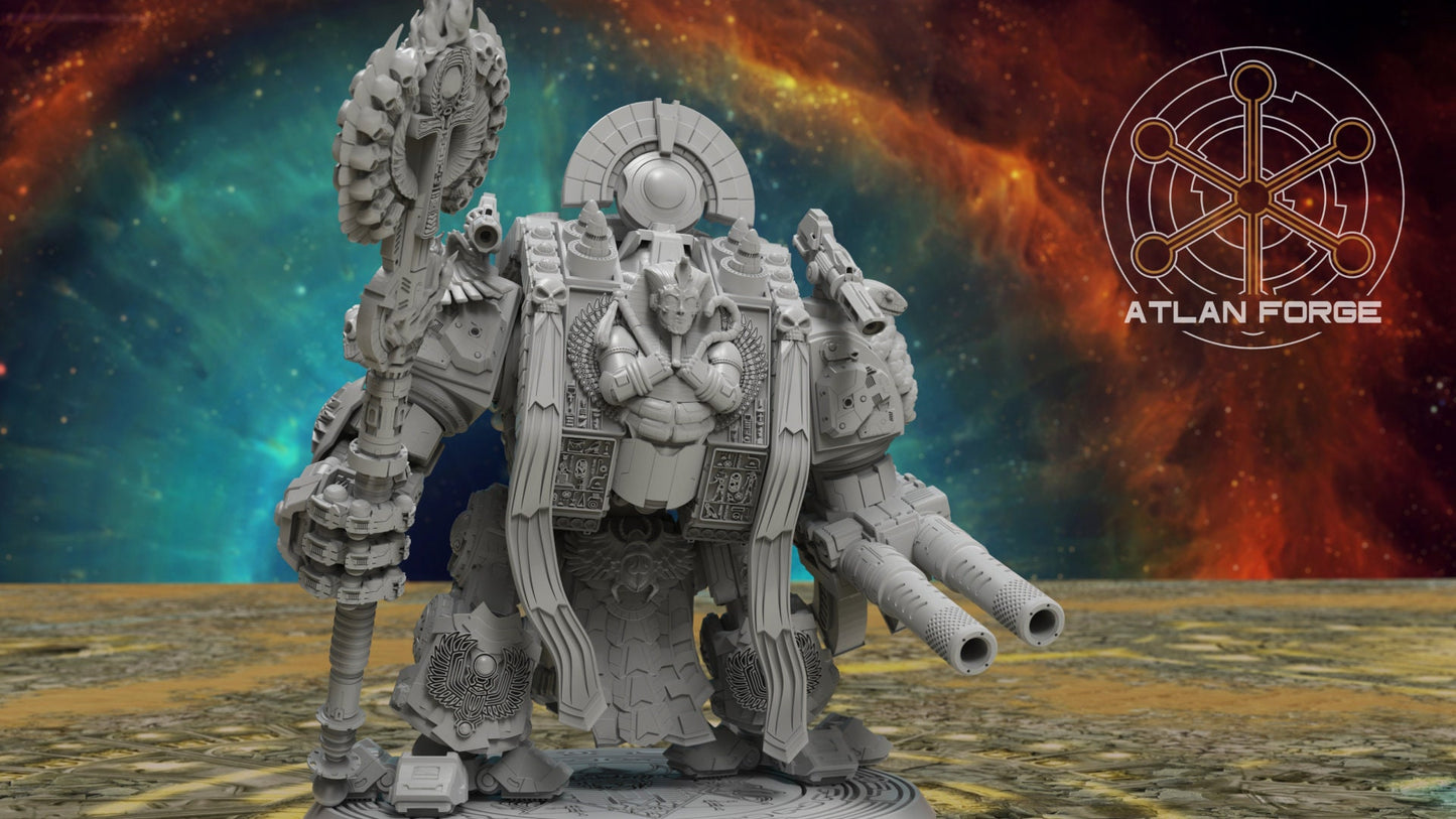 3d Printed Aegyptian Royal Dreadnought by Atlan Forge Miniatures