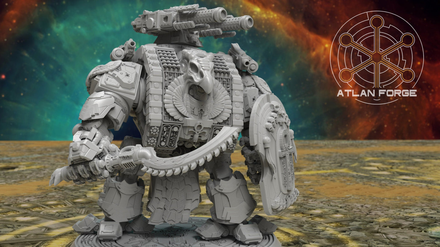 3d Printed Aegyptian Royal Dreadnought by Atlan Forge Miniatures