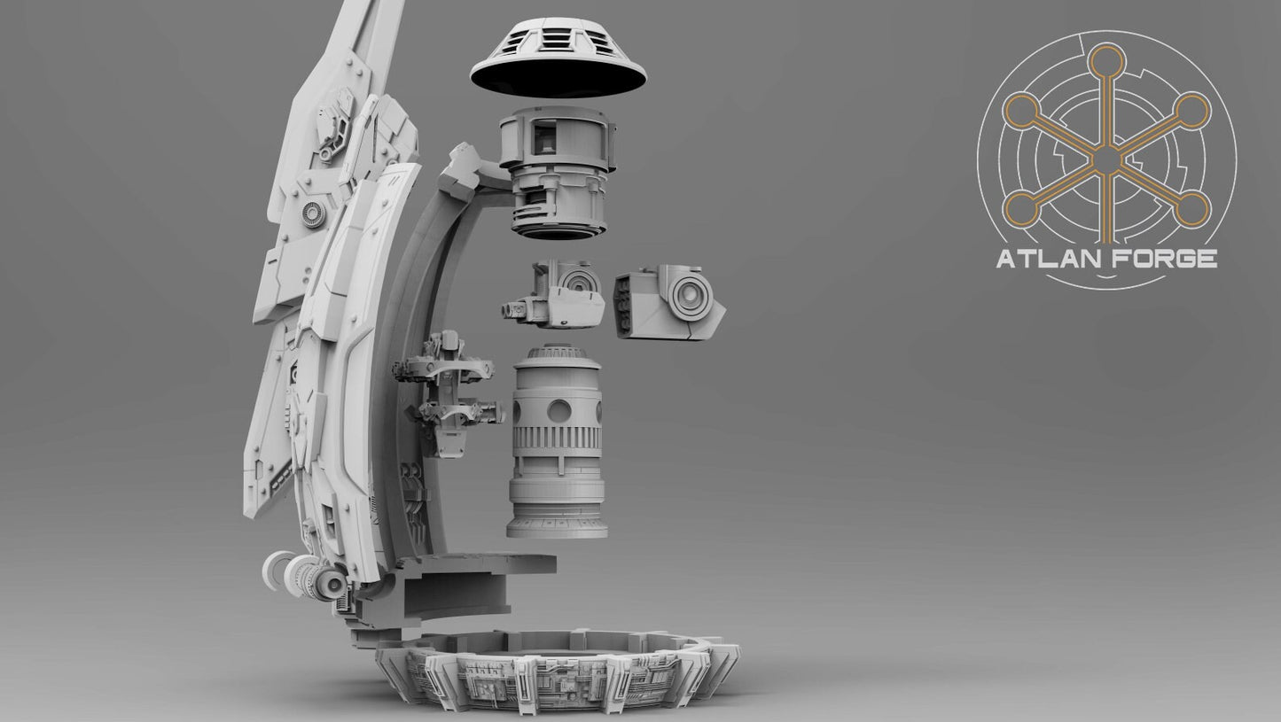 3d Printed Landing Pod by Atlan Forge Miniatures