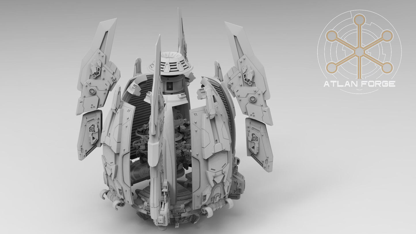 3d Printed Landing Pod by Atlan Forge Miniatures