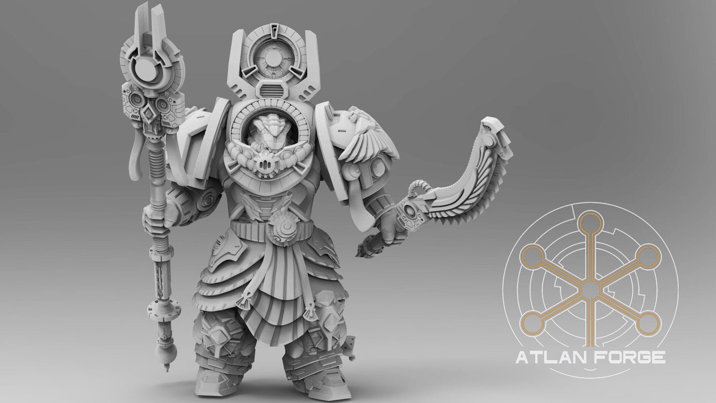 3d Printed Aegyptian Nehebkau x5 by Atlan Forge Miniatures