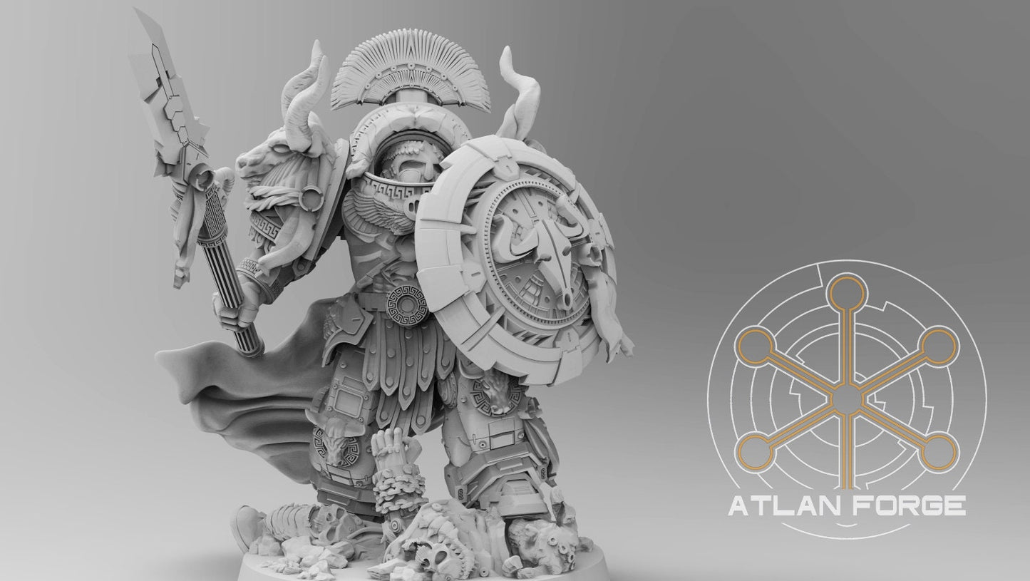 3d Printed Minoan Myrmidon Captain by Atlan Forge Miniatures