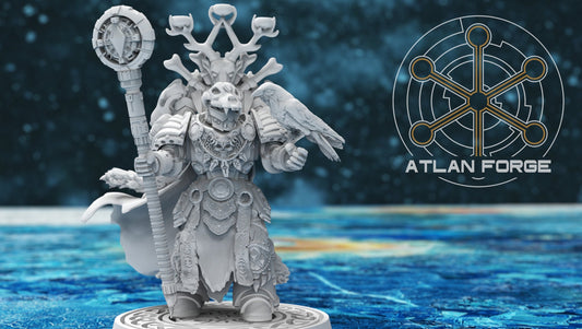 3d Printed Asgardian Storm Priest by Atlan Forge Miniatures