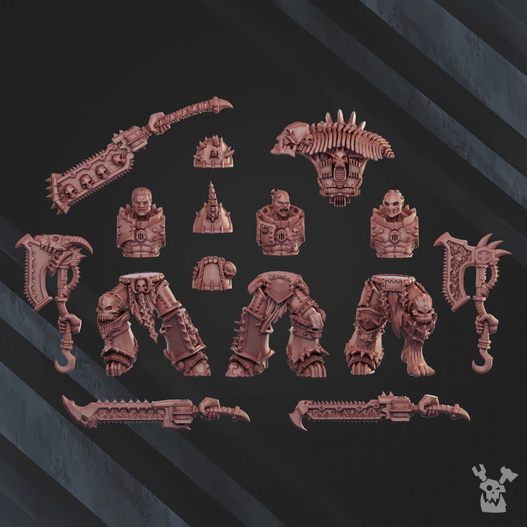 3d Printed Possessed Butchers x5 by DakkaDakka Miniatures