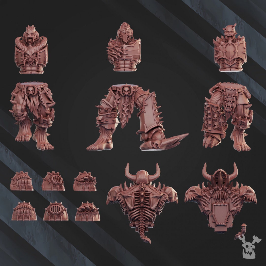 3d Printed Cursed Bone Shredders by DakkaDakka Miniatures