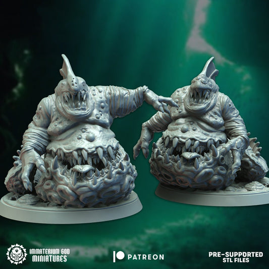 3d Printed Putrid Worms x2 by Immaterium God Miniatures