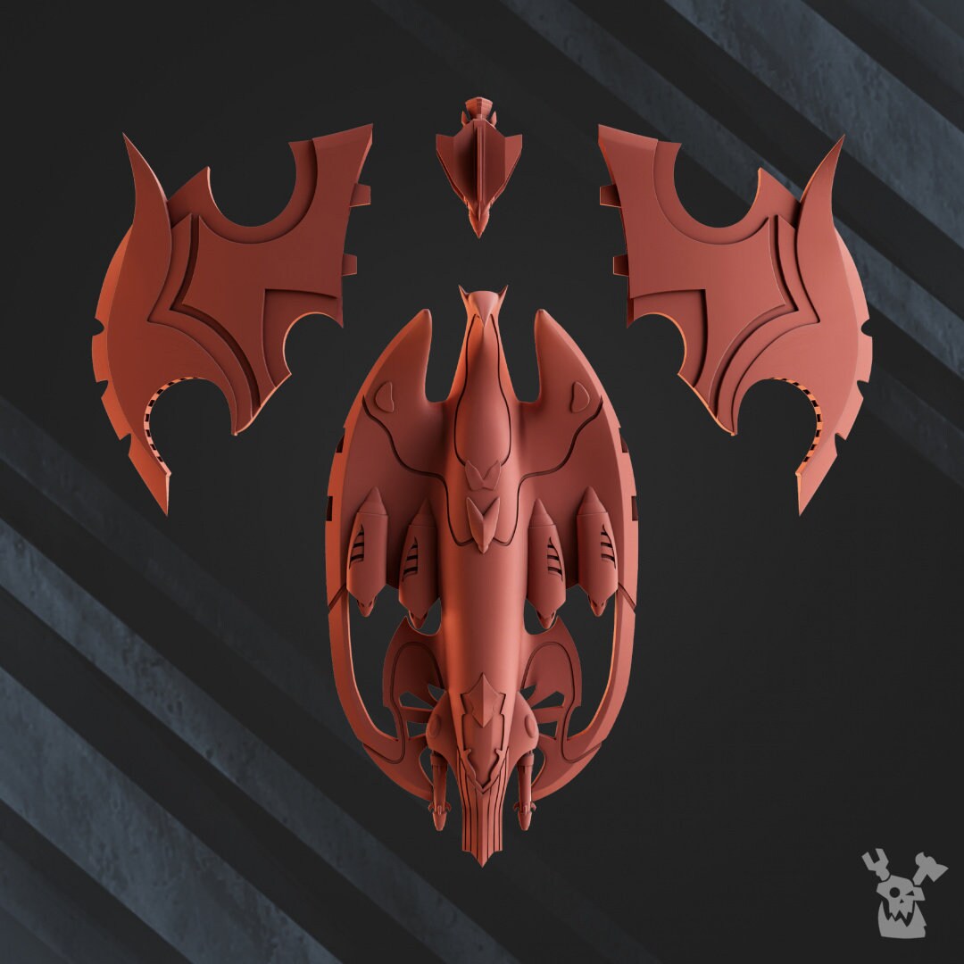 3d Printed Darkvoid Bomber by DakkaDakka Miniatures