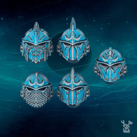 3d Printed Scylla Legion Bits - Helmet Set x10 by DakkaDakka