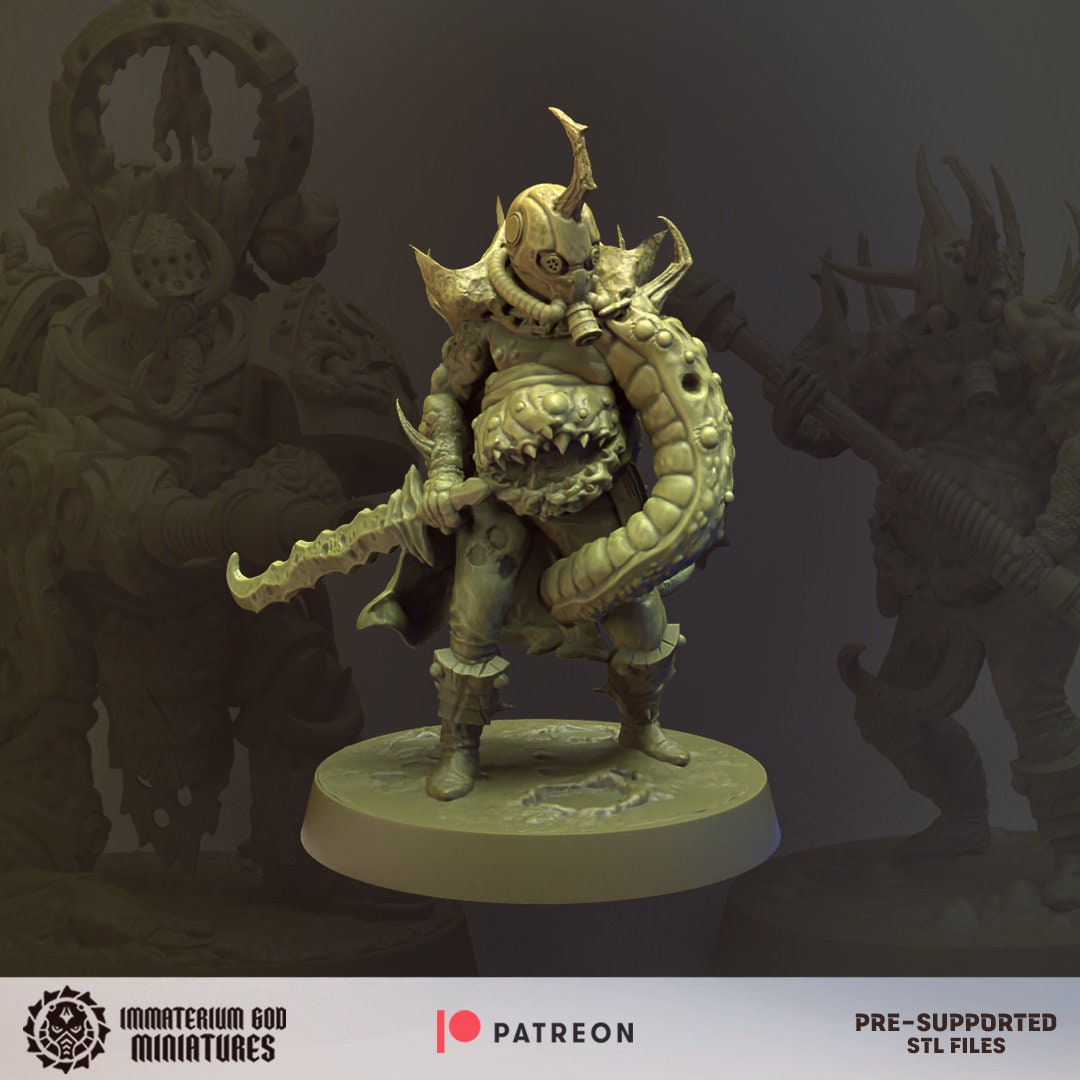 3d Printed Plaguewalkers by Immaterium God Miniatures