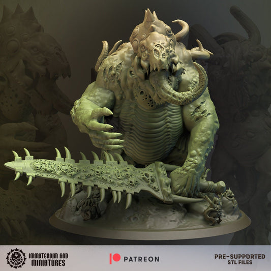 3d Printed Morbidus Daemon by Immaterium God Miniatures