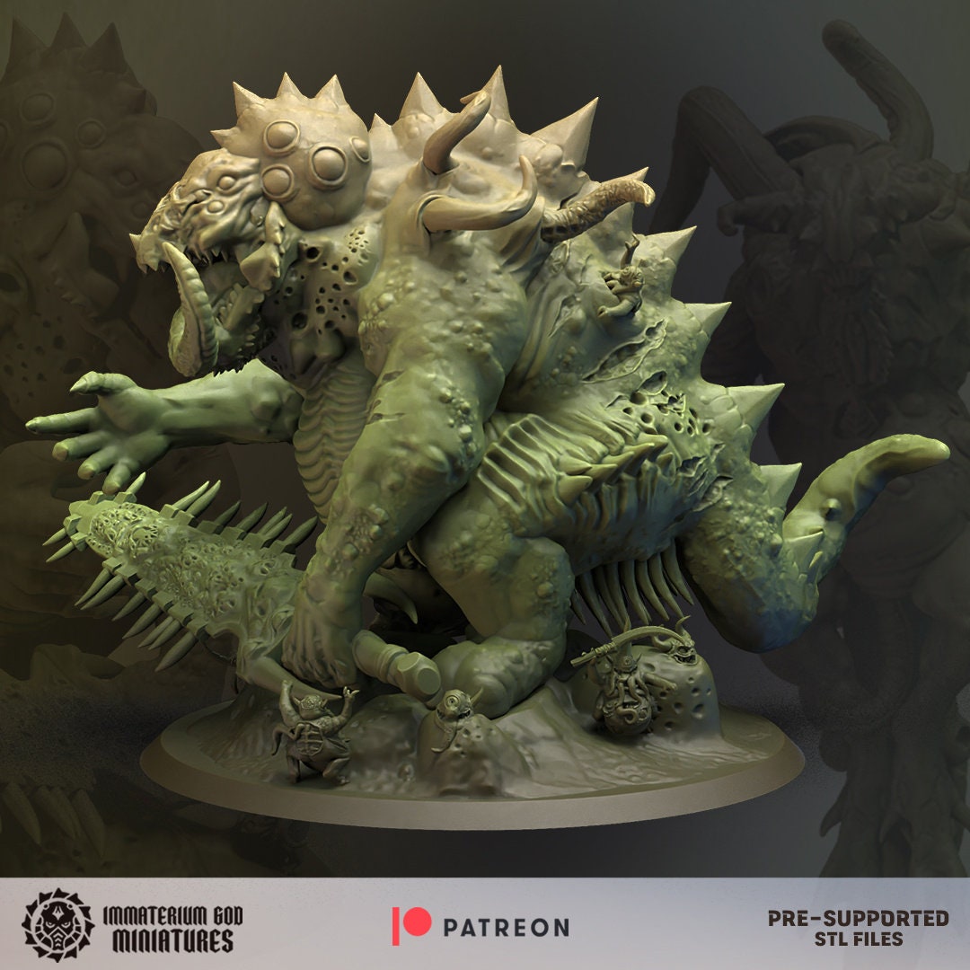 3d Printed Morbidus Daemon by Immaterium God Miniatures