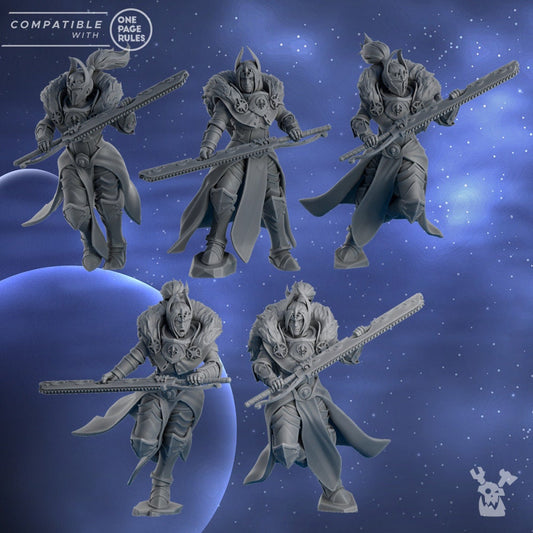 3d Printed Moon Blades x5 by DakkaDakka Miniatures