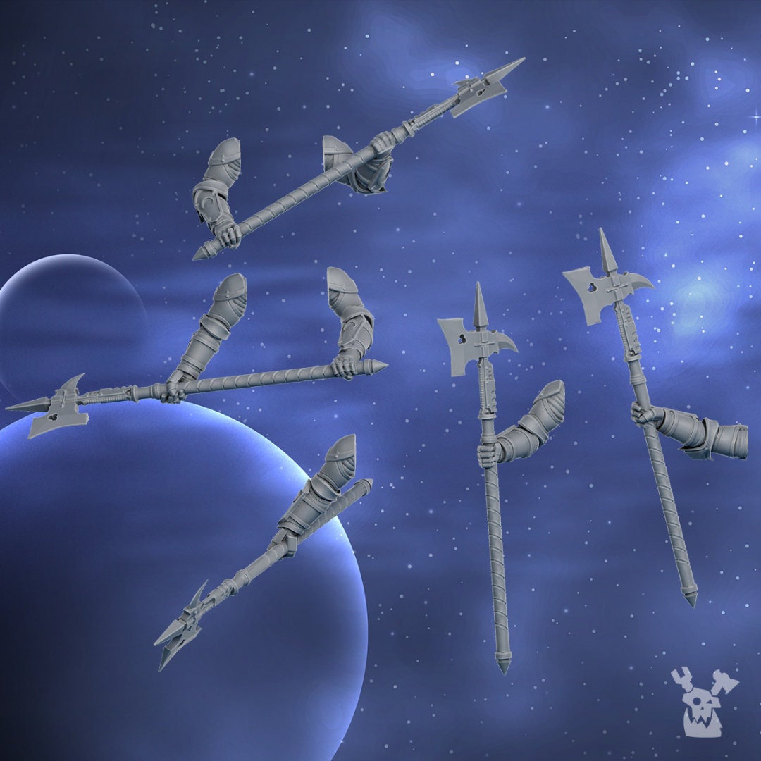 3d Printed Moon Blades x5 by DakkaDakka Miniatures