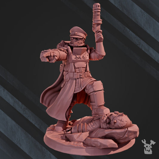 3d Printed Dawnguard Commissar by DakkaDakka Miniatures