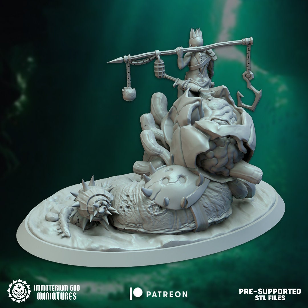 3d Printed Abyssal Shepherd by Immaterium God Miniatures