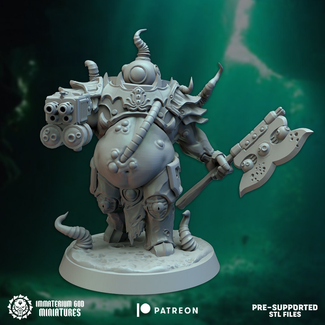 3d Printed Starving Parasites Set x4 by Immaterium God Miniatures