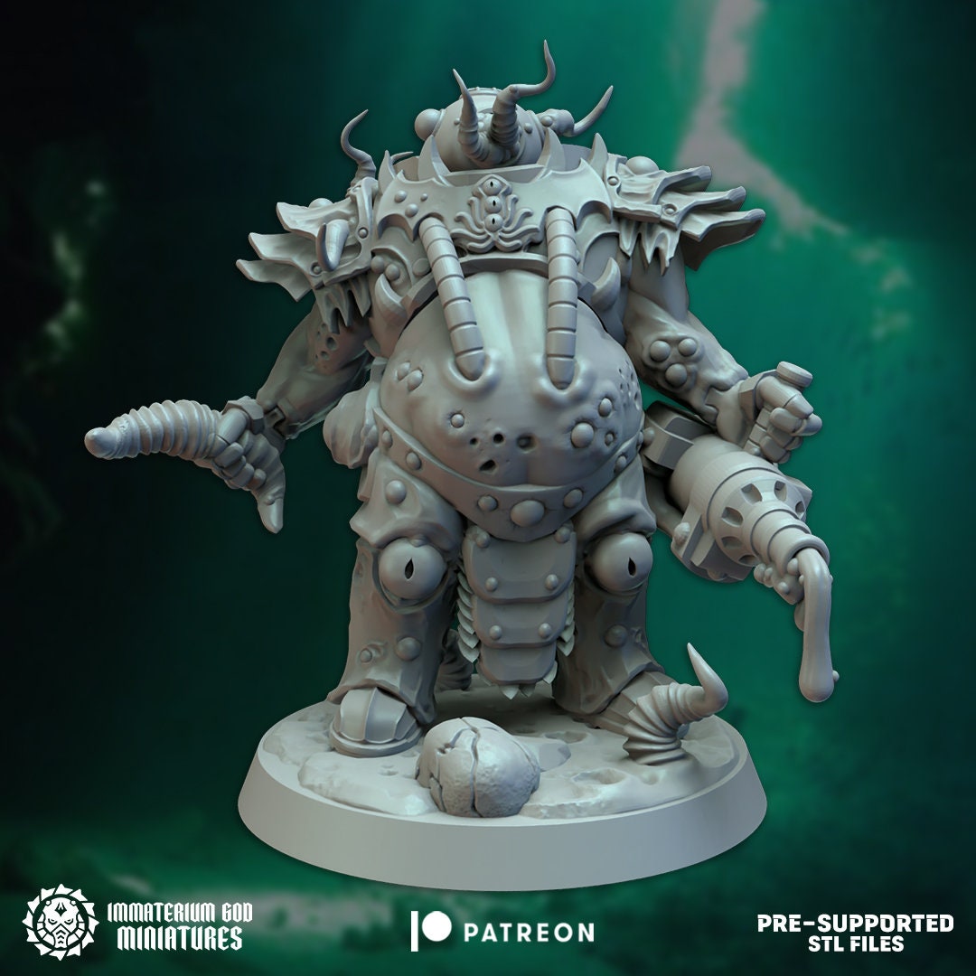 3d Printed Starving Parasites Set x4 by Immaterium God Miniatures