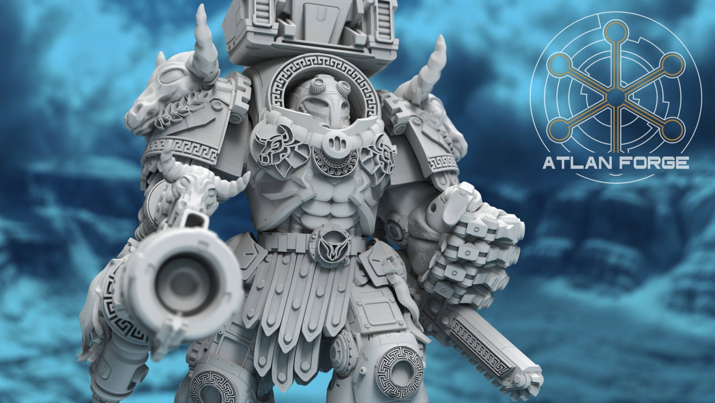 3d Printed Minoan Myrmidons x5 by Atlan Forge Miniatures