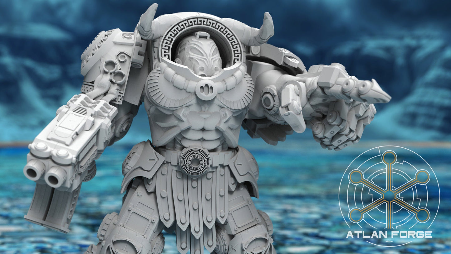 3d Printed Minoan Myrmidons x5 by Atlan Forge Miniatures