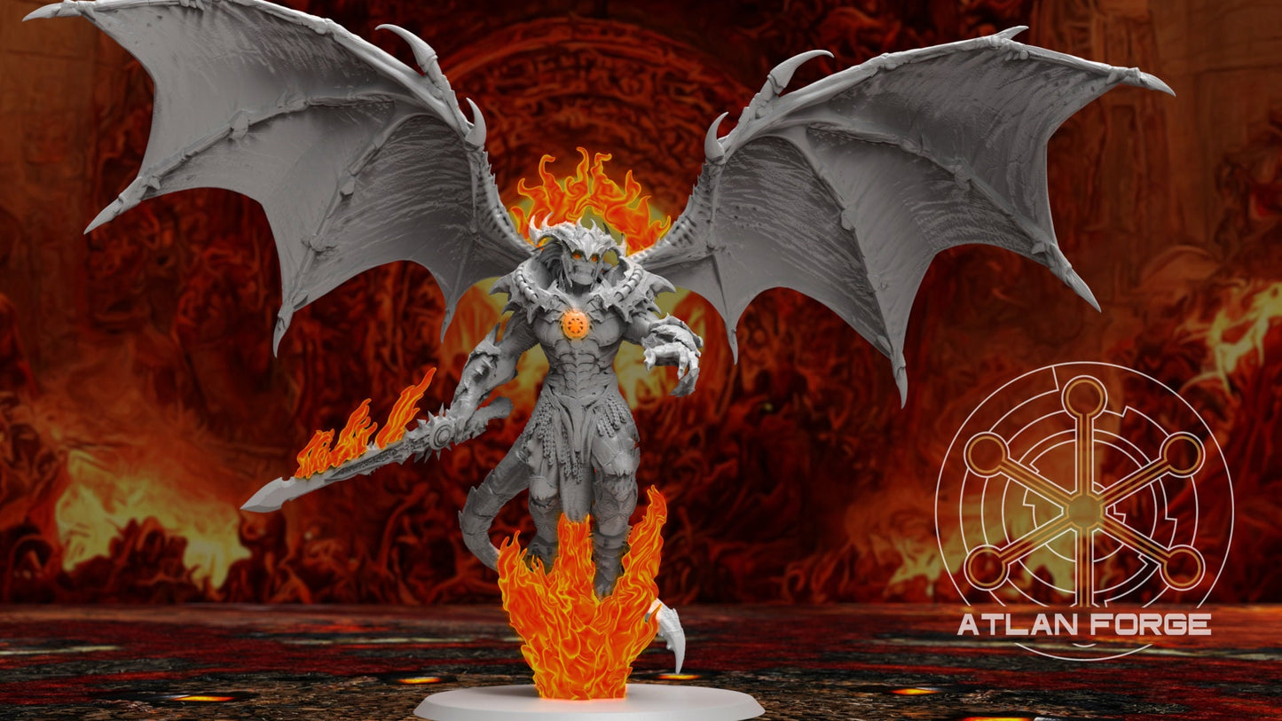 3d Printed Archdemon of Hades by Atlan Forge Miniatures