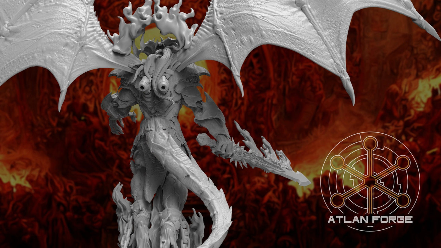 3d Printed Archdemon of Hades by Atlan Forge Miniatures