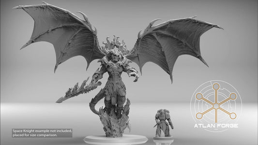 3d Printed Archdemon of Hades by Atlan Forge Miniatures