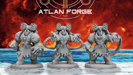 3d Printed Minoan Aegis Elite x5 by Atlan Forge Miniatures