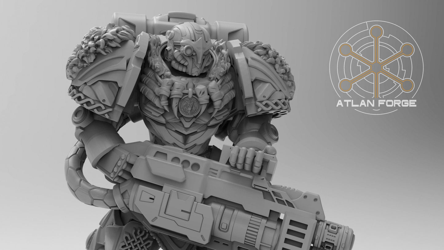 3d Printed Asgardian Heavy Aegis x5 by Atlan Forge Miniatures