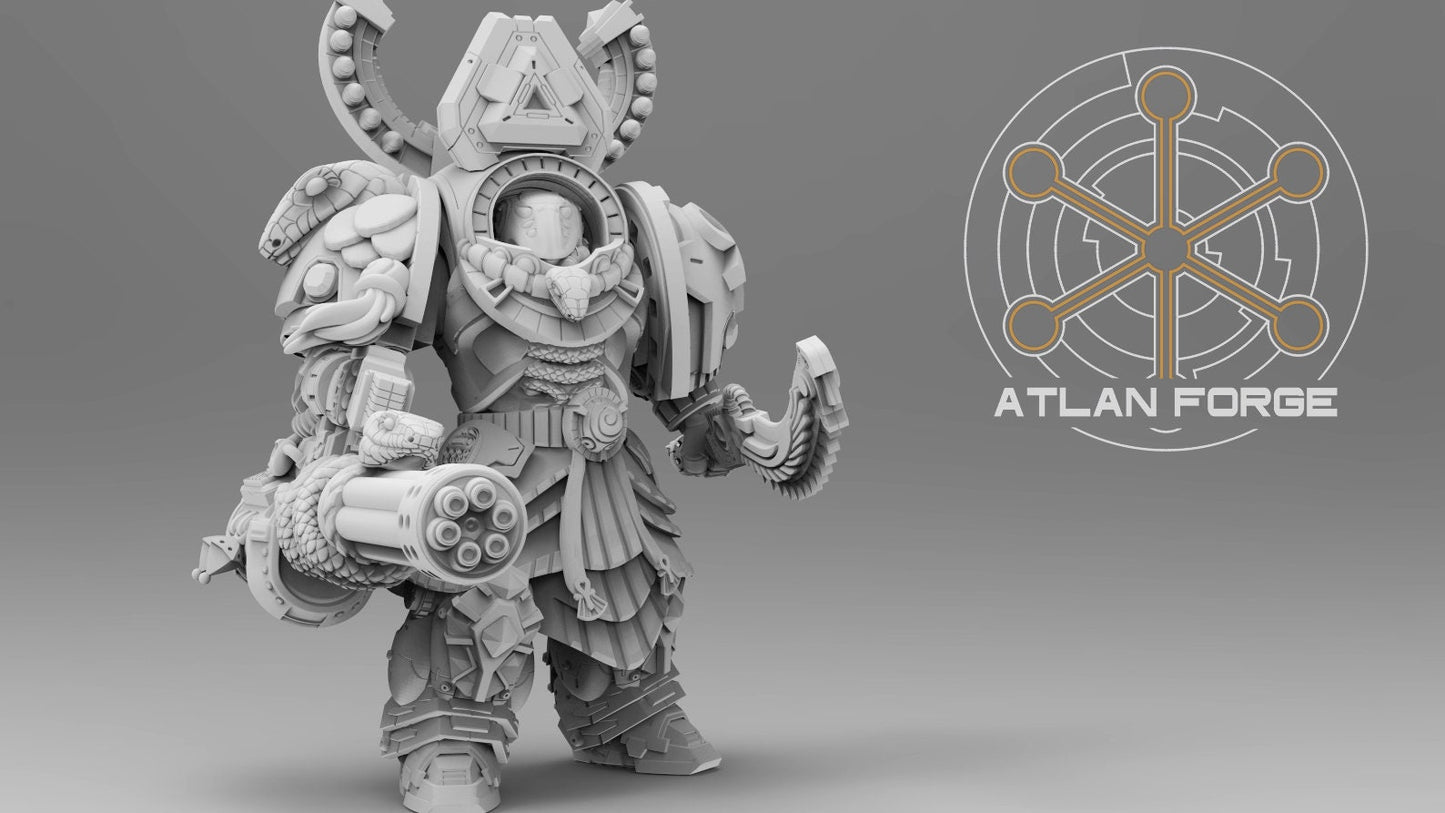 3d Printed Aegyptian Nehebkau x5 by Atlan Forge Miniatures