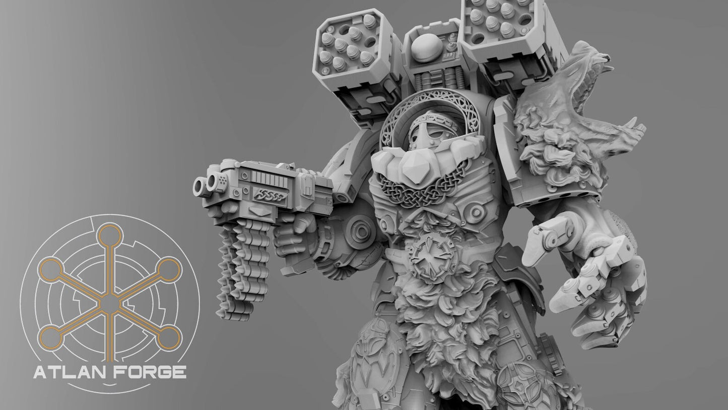 3d Printed Asgardian Einherjar x5 by Atlan Forge Miniatures