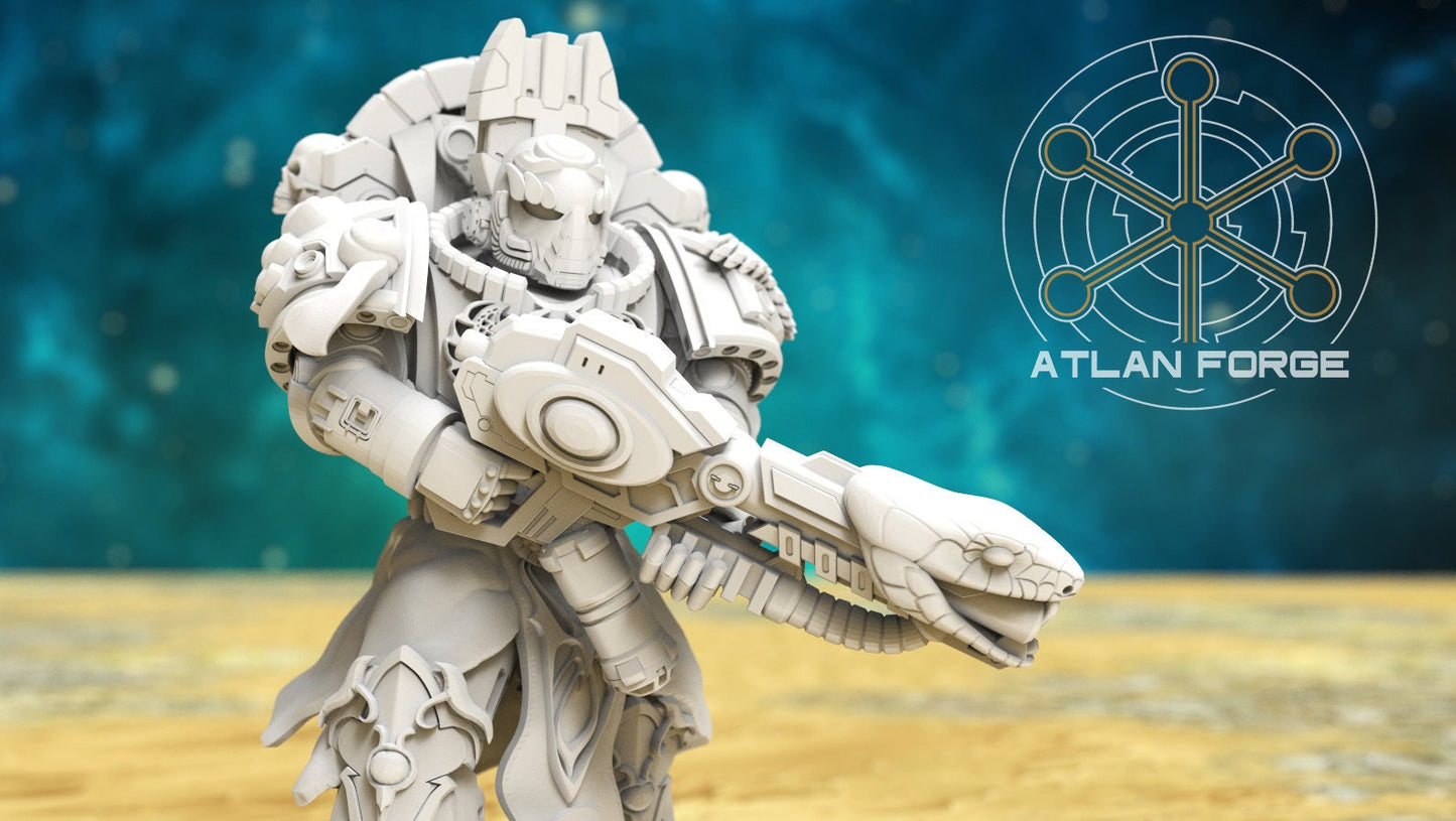 3d Printed Aegyptian Ranged Amenti x5 by Atlan Forge Miniatures