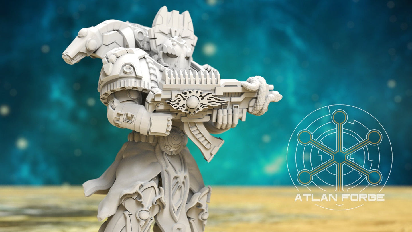 3d Printed Aegyptian Ranged Amenti x5 by Atlan Forge Miniatures