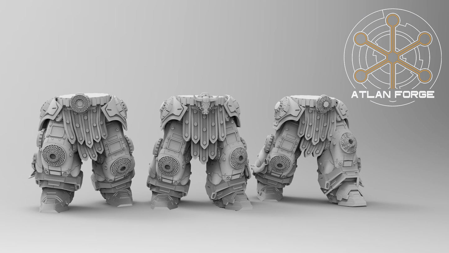 3d Printed Minoan Assault Myrmidons x5 by Atlan Forge Miniatures