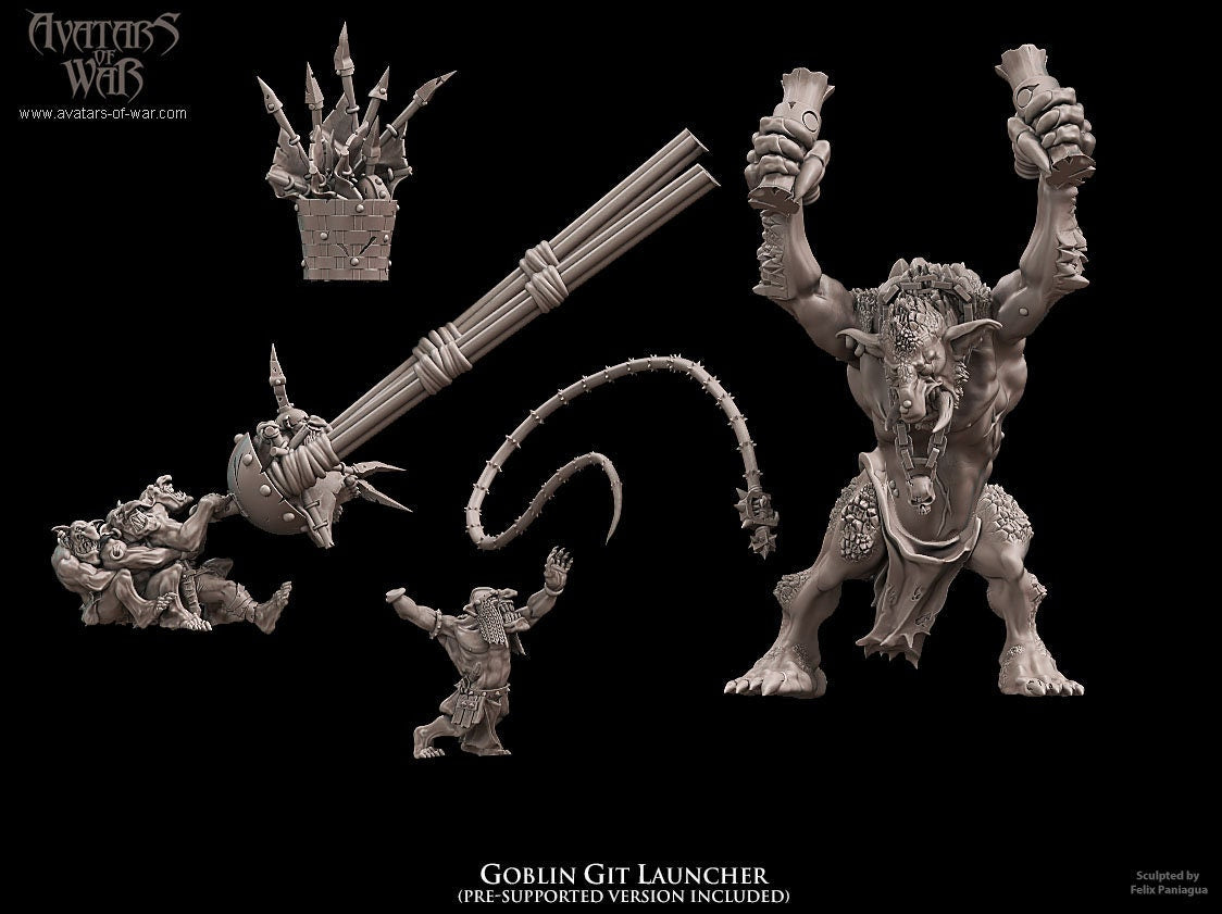 3D Printed Goblin Git Launcher by Avatars of War