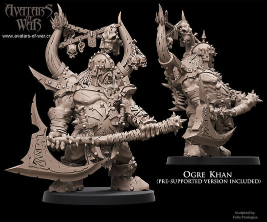 3D printed Ogre Khan by Avatars of War