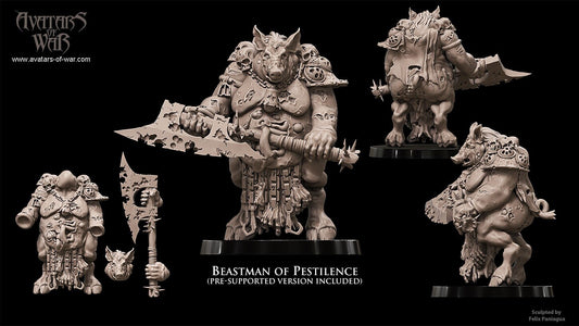 3D printed Lord of Pestilence by Avatars of War
