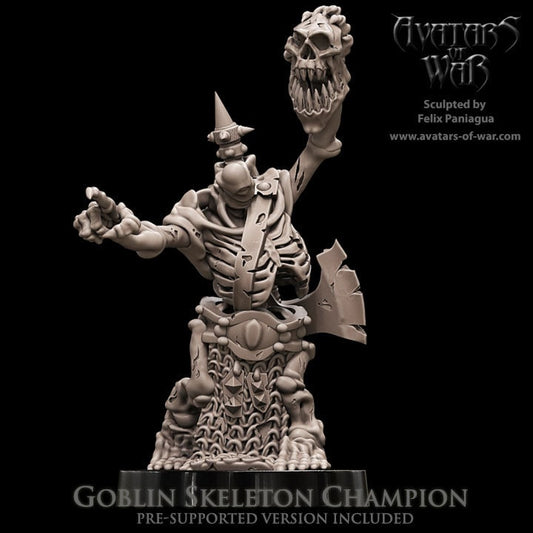 3D printed Goblin Skeletal Champion by Avatars of War